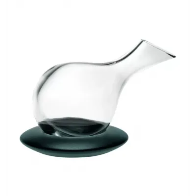 Delicanter Case with Decanter with Dark Wood Base (Special Order)