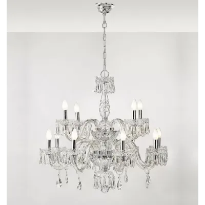 Diamond Chandelier With 2 Levels And 9 Arms (Special Order)