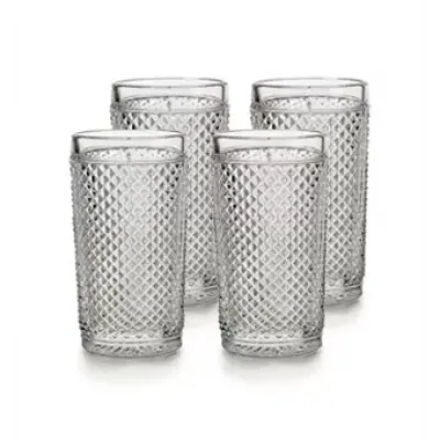 Bicos Clear Set With 4 Highballs