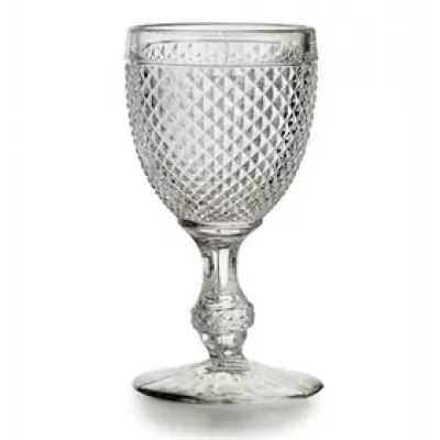 Bicos Set Of Four Water Goblets Clear 6.6 H x 3.4 W in, 9.4 oz
