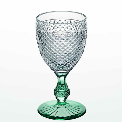 Bicos Bicolor Goblet With Mint Green Stem