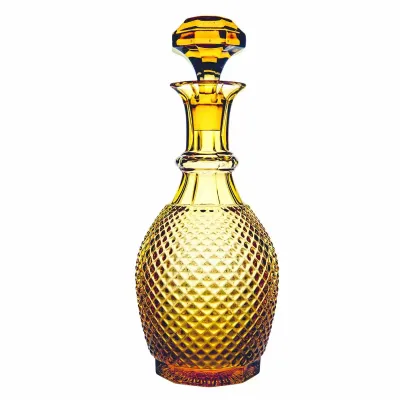 Bicos Wine Decanter Amber 11.8 H x 4.8 W in, 33.8 oz