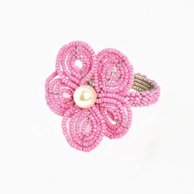 Floral Pink Napkin Ring