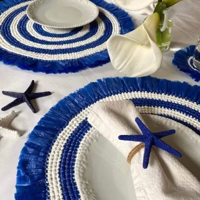 Starfish Blue Napkin Ring