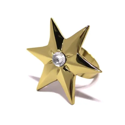 Star Gold Metal Napkin Ring