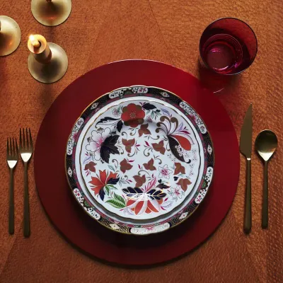 Round Ombre Lacquer Red Ombre 15" Round Placemat