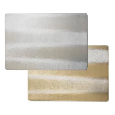 Rectangular Metallic Reversible Gold/Silver 13 x 19" Rectangular Placemat