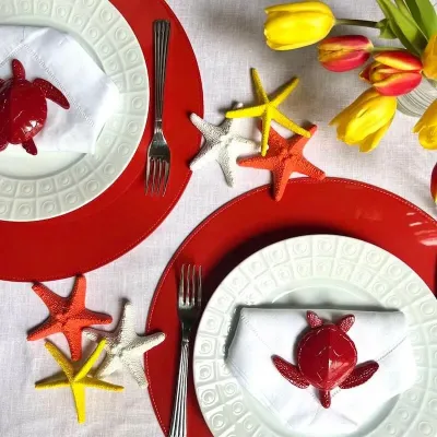 Sea Creatures Starfish Orange L9.2 x H8.5 Cm