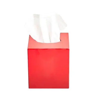 Lacquer Tissue Box Red Ombre