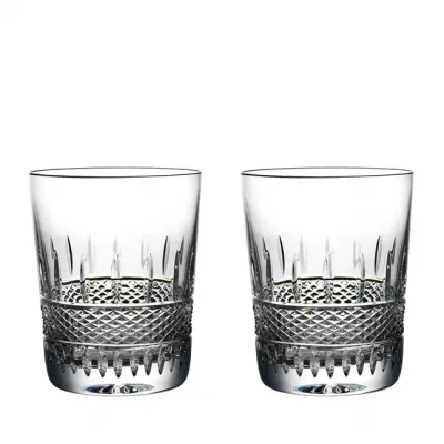 Irish Lace Double Old Fashioned 12 oz Set of 2