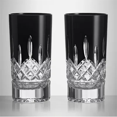 Lismore Black Highball 11oz Set of 2