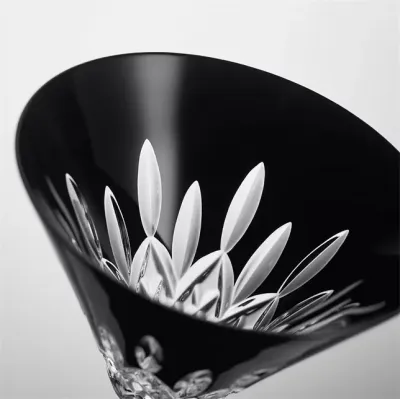 Lismore Black Martini 220ml 7floz, Set of 2