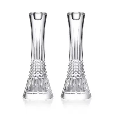 Lismore Diamond Candlestick 10" Set of 2