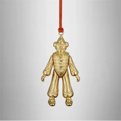 Christmas Clown Golden Ornament