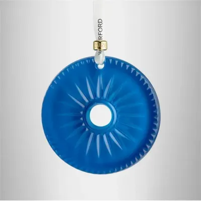 New Year Firework New Year 2026 Blue Disc Ornament