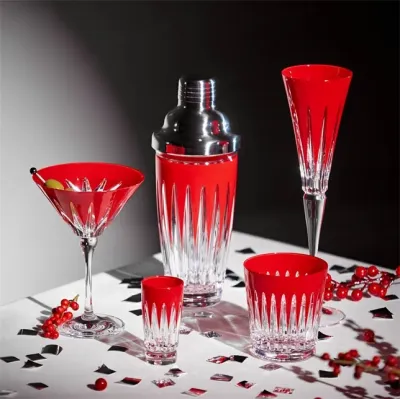 New Year Firework New Year 2026 Red Shot Glasses Set of 2