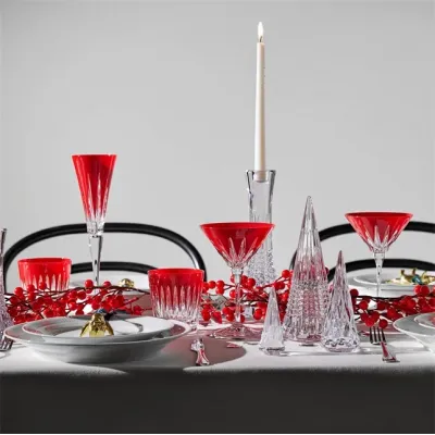 New Year Firework New Year 2026 Red Martini Set of 2