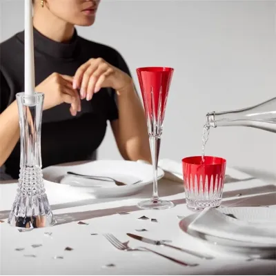 New Year Firework New Year 2026 Red Flutes Set of 2