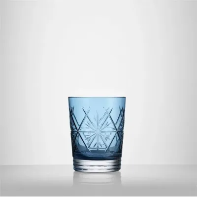 Winter Wonders Icy Blue Snowflakes Double Old Fashioned