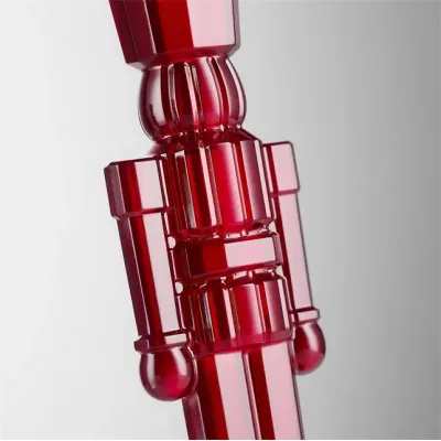 Christmas Crystal Red Standing Nutcracker