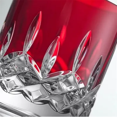 Lismore Red Tumbler Straight, 180ml, Set of 2