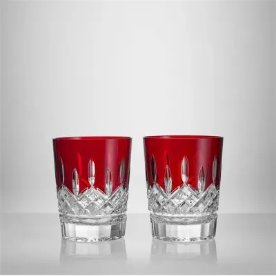 Lismore Red Double Old Fashioned, 375ml, Set of 2
