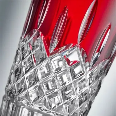 Lismore Red Vase, 25cm