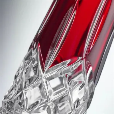 Lismore Red Bud Vase, 18cm
