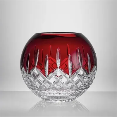 Lismore Red Rose Bowl, 20cm