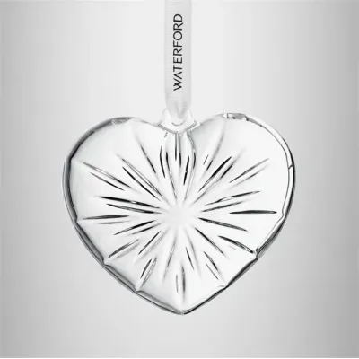 Christmas Crystal Heart Ornament