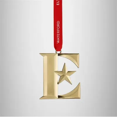 Elton John "E" Icon Golden Ornament