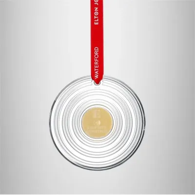 Elton John Vinyl Record Ornament