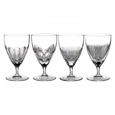 Mixology Mixed Coupe Clear 6 oz Set of 4 (Argon, Circon, Neon & Talon)