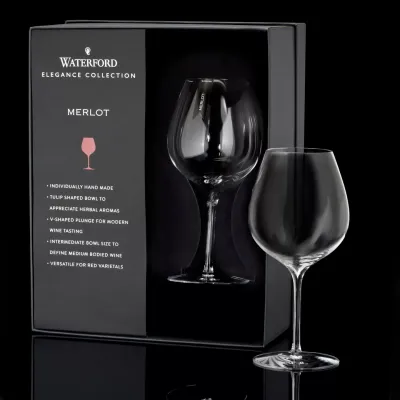 Elegance Merlot Wine 22.3 oz Set of 2