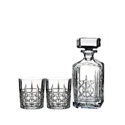 Brady Decanter 32 oz & Double Old Fashioned 11 oz Set of 2