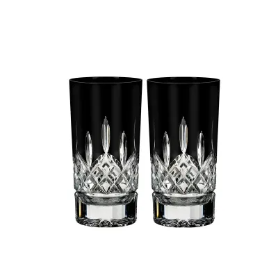 Lismore Black Highball 12 oz Set of 2