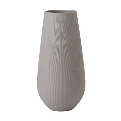 Jasper Folia Tall Vase 11.8" Mink