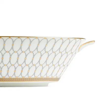 Renaissance Grey Oval Serving Bowl 33.9cm 13.3floz