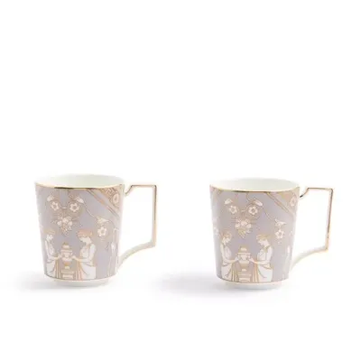 Renaissance Grey Accents Renaissance Grey Mug 300ml 10.1floz Set of 2