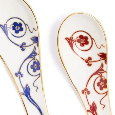 Renaissance Mix Accents Renaissance Mix Bowl & Soup Spoon Set of 2 Gold/Red