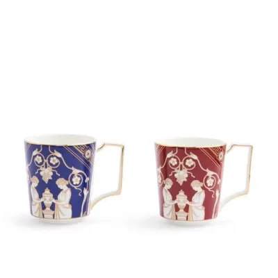 Renaissance Mix Accents Renaissance Mix Mug 300ml 10.1floz Set of 2 Gold/Red