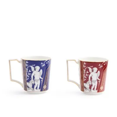 Renaissance Mix Accents Renaissance Mix Mug 300ml 10.1floz Set of 2 Gold/Red