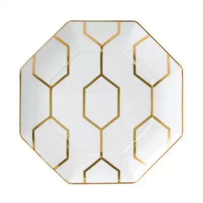 Arris Accent Plate Octagonal 9.1" White