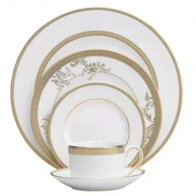 Vera Wang Lace Gold Dinnerware Set, 5 Pieces