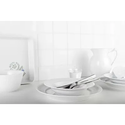 White Fluted Dinnerware