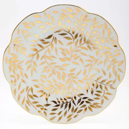 Olivier Gold Round Flat Platter