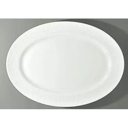 Checks Oval Dish/Platter/Platter 16.1417 x 11.811"