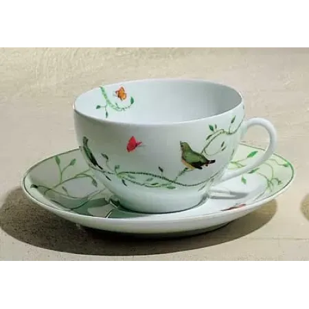 Wing Song/Histoire Naturelle Breakfast/Cream Soup Saucer Round 7.1 in.