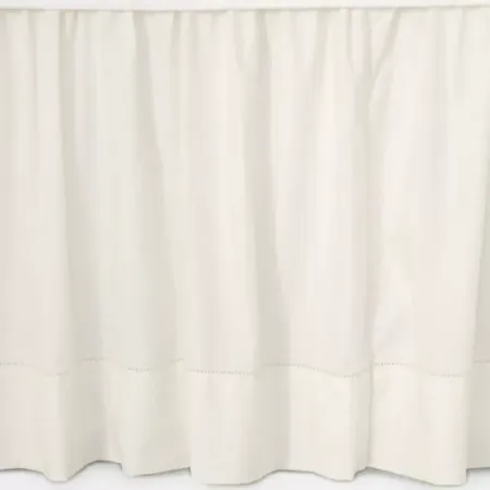 Classic Hemstitch Ivory Bed Skirt Cal King