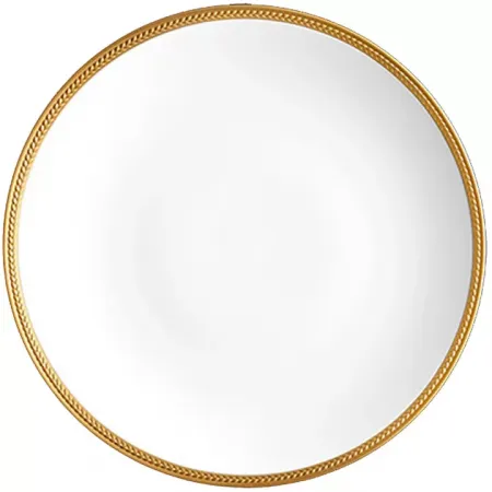 Soie Tressee Gold Oval Platter Large 21 x 12"
